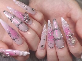 海外風個性派メタリックチーク