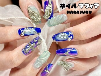 ネイルマフィア 原宿(NAIL MAFIA)の写真/【圧倒的な技術力】JNA本部認定講師在籍の実力派サロン！お爪に優しいフィルイン施術♪一層残しでモチ◎
