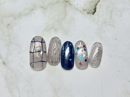 8月定額/個性派ネイル