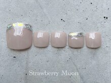 サロンストロベリームーン(Salon Strawberry Moon)/ガラスフレンチネイル