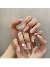 ジーナ 天神(Zina)/ホワイトラメ＊ホログラムハート