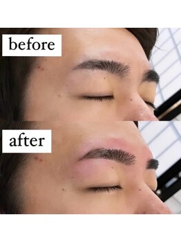 サムライビューティー 新宿三丁目店(SamuraiBeauty)/眉毛施術 Before l After