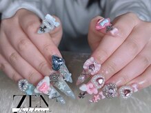 ゼン ネイル デザイン 池袋(ZEN NAIL DESIGN)/* 長 さだしやり放題×つけ放題