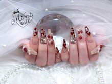 ミミネイル(Mimi nail)/さくらんぼ×レオパード