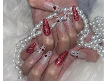 キアラネイルサロン/バレンタインチップ長さだし