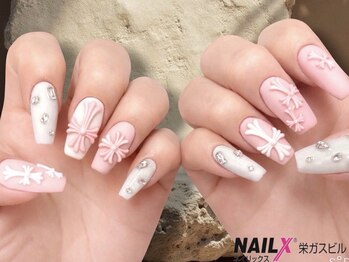 ネイリックス 栄ガスビル(NAILX)の写真/【口コミ高評価】繊細な手書きアートが人気♪持ち込みもニュアンス/韓国まで再現力に自信有♪お洒落ネイル