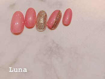 ネイルアンドまつ毛エクステ ルーナ イオン相模原店/定額7500　デザインネイル