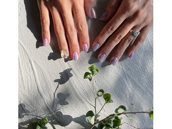 パープルアシメネイル