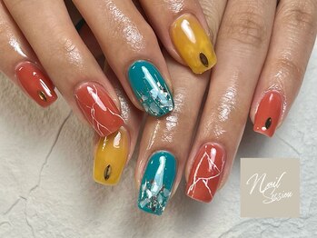 ネイルセッション(nail session)/ビタミンカラーな夏ネイル
