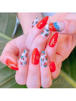 リグネイルスタジオ(Lig nail studio)/いちごGUCCIネイル