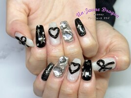 【自爪ネイル】ブラックネイル