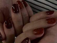 ルカ 原宿(lux)/ボルドー × テラゾーネイル