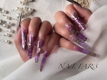 ネイルファリス(NAiL FARiS)/クリア×ホロ☆デザインスカルプ