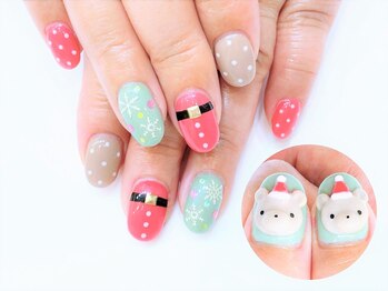 ネイルコレクション ピンク(Nail Collection Pink)/ジェル放題★３Ｄくまサンタ
