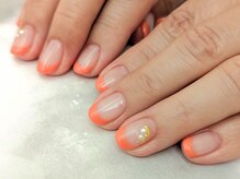 エムスラッシュ ネイル センター北店(M.SLASH)/パラジェルフレンチ　フィルイン