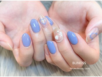 ブリノス(BLINOSS)/ブルー＊ハートデザイン