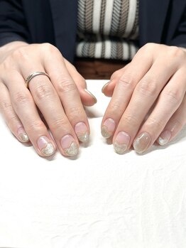 サブスク ネイルアンドアイ(サブスク NAIL&EYE)/フレンチネイル