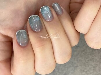 フェリーチェ 中目黒店(felice)/水光マグネット/ブルーネイル