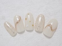シックネイル(CHIC nail)/ミラーラインアート＆ストーン