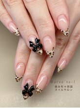 プレアネイル(prea nail)/ヒョウ柄ネイル【両国ネイル】