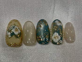 ハート刺繍アート