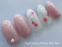 ハニービービー(Honey Bee Bee)/スプリングフラワーネイル