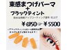 【9月限定】束感まつげパーマ＋ブラックティント<ケア付き>￥5500