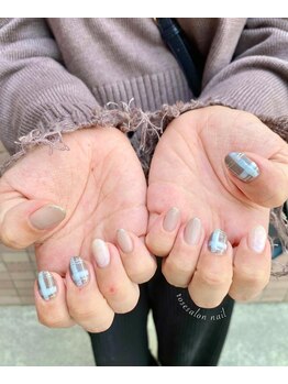 トータルビューティーローズ(Rose)/チェックネイル