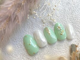 【パラジェル】スプリングネイル