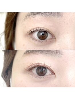 エスペランサ(esperanza)/上・まつげパーマ 下・マツエク