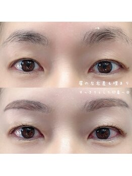 アベイユ 徳島北島店(abeille)/左右差埋めるとメイクが楽に◎