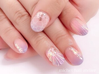 ミケ/夏　リゾートネイル