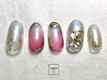 ティンバーネイルアンドアイラッシュ(Timber)/透け感！ニュアンスビジュー