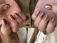 アイネイルズ 吉祥寺店(I nails)/ブラウンニュアンスネイル