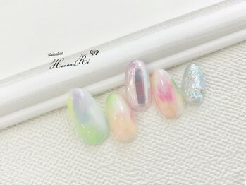 ネイルサロン ハンナ(Nail salon Hanna.Ri)/カラフル＆オーロラデザイン