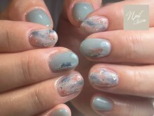 ネイルセッション(nail session)/人気のブルーニュアンス