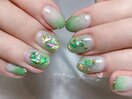 おしゃれなグリーンのシェル