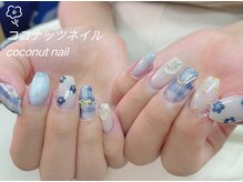 ココナッツネイルの雰囲気（定額コースのデザインが沢山あり、オフェンスの方にお薦めです．）