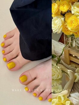 Y2 nail &nbsp;salon〈長さだし/パラジェル/マグネット/ワンカラー/やり放題/ワンホン〉の写真/【フット】ワンカラー/ラメ/フラッシュ￥3980♪旬の輝きをまとって、足元から垢抜けスタイルに☆