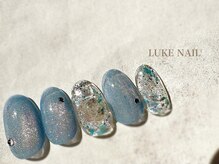 ルークネイル 恵比寿店(LUKE NAIL)/マグネットクリアビジューネイル