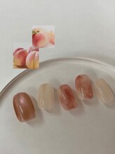 ツーバイ マックスビューティー 下北沢(2by MAX BEAUTY)/桃ネイル　¥7300