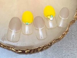 グレージュバルーンフレンチ