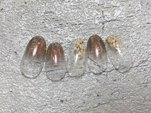 モグネイル(Mogunail)/6月定額A ミラーグラデーション