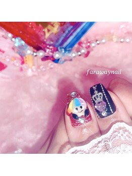 ファラウェイネイル(Faraway nail)/WEST3Dネイル☆