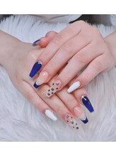 アキコネイルサロン(Akikoネイルサロン)/10本長さだし＋持ち込みデザイン