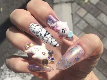 ディズニーハロウィンネイル