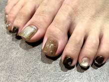 プロテア(protea)/マグネット×ハートミラーネイル