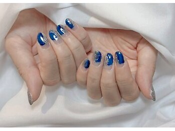 ツインネイル 久屋大通店(twin.nail)/冬カラー塗りかけネイル