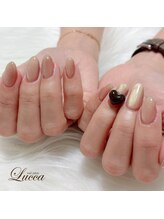 ワンポイントハートネイル