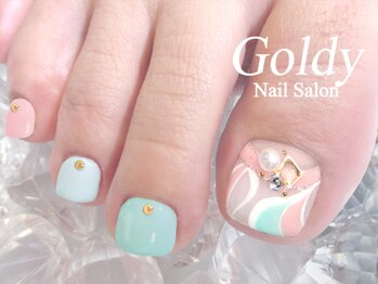 ネイルサロン ゴールディ(NAIL SALON GOLDY)/FOOT華やかアートコース